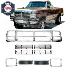 Fits 1992 1993 Dodge D150 D250 Grille Headlamp Door Signal Lamp Assembly 9pc