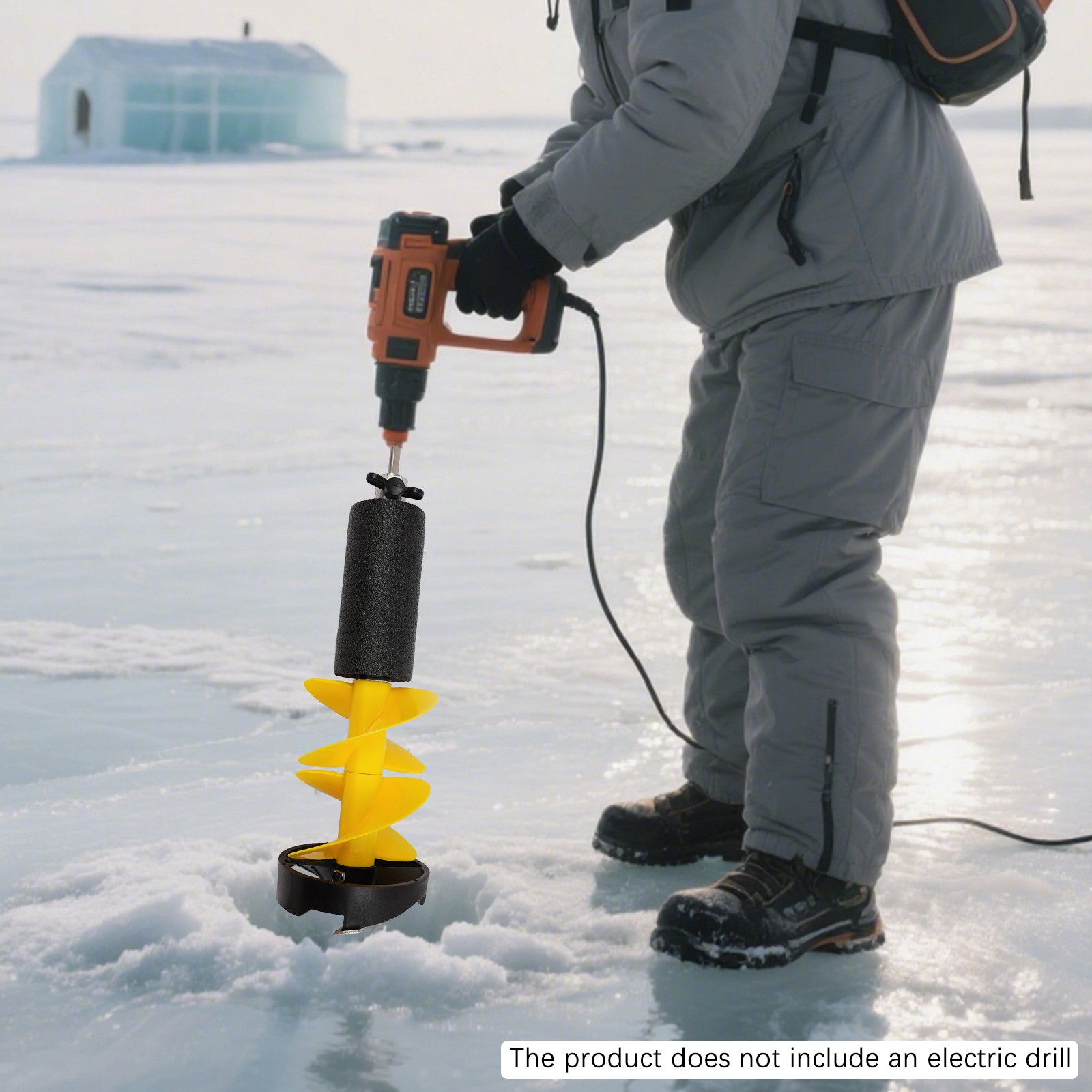 Ice Drill Auger, Nylon Ice Fishing Auger Replacement Part, Ice Fishing Auger