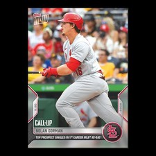 Nolan Gorman - 2022 MLB Topps Now Card 206 - Print Run: 2709 St. Louis Cardinals