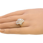 ESTATE SOLID 14K YELLOW GOLD NATURAL DIAMOND RING SIZE 9.5 #7872 — photo 4
