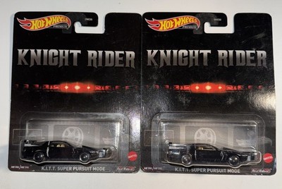 Lot Of 2 Hot Wheels KNIGHT RIDER K.I.T.T. Super Pursuit Mode Retro Entertainment