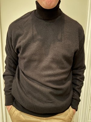 *** PULLOVER ROLLKRAGEN SCHWARZ - 100% KASCHMIR - LIEBEVOLL - GR. XL/XXL SEHR GUTER ZUSTAND ***