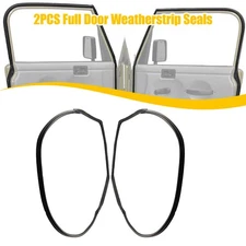 2PCS Front Driver Passenger Full Door Weatherstrip Seals for Jeep Wrangler 97-06