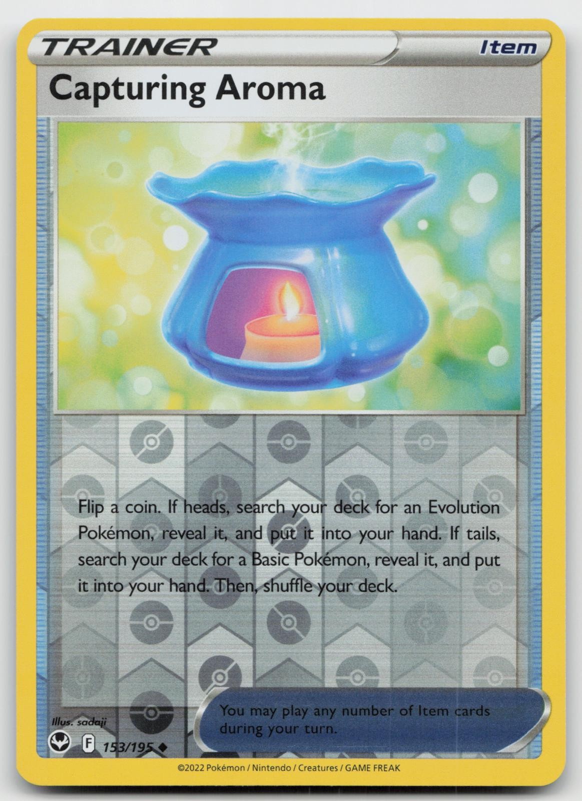 Capturing Aroma 153/195 Uncommon Silver Tempest Pokemon Reverse Holo NM