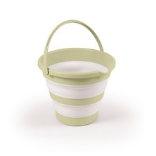 DOLU Foldable Baby Bath Bucket, Compact Toddler Wash Tub, Ages 6 Months, Green