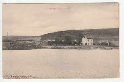 VERMENTON - Yonne - postcard 89 - le Port - small fold lower right
