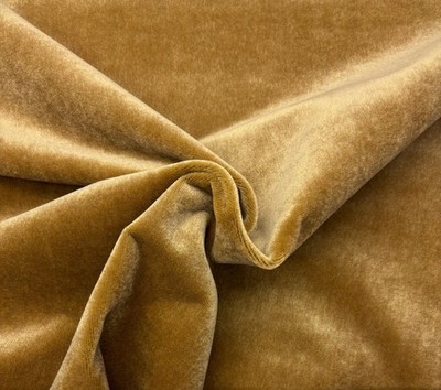 DESIGNER PLUSH MOHAIR CAMEL BEIGE VELVET WOOL MULTIUSE FABRIC BY YARD 55''W