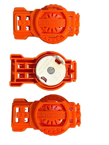 2017 Lot Of 3 Hasbro Beyblade Burst Turbo Battle League Orange Launchers - Picture 1 of 12