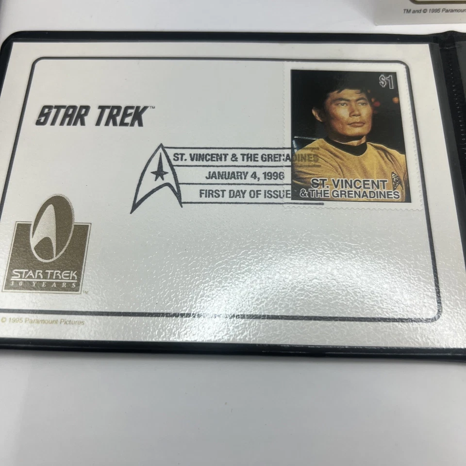 1996 STAR TREK Commemorating 30 Years Of Star Trek St.Vincent 24k Gold Stamp - Image 3 of 4