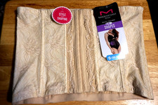 MAIDENFORM FLEXEES 15763 BEIGE WAIST TRAINER SHAPEWEAR CORSET/SIZE 3XL/NEW