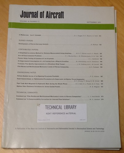 1973 Journal of Aircraft Vol 10 No 1-1 1 American Astronautics and Aeronautics - Picture 12 of 20