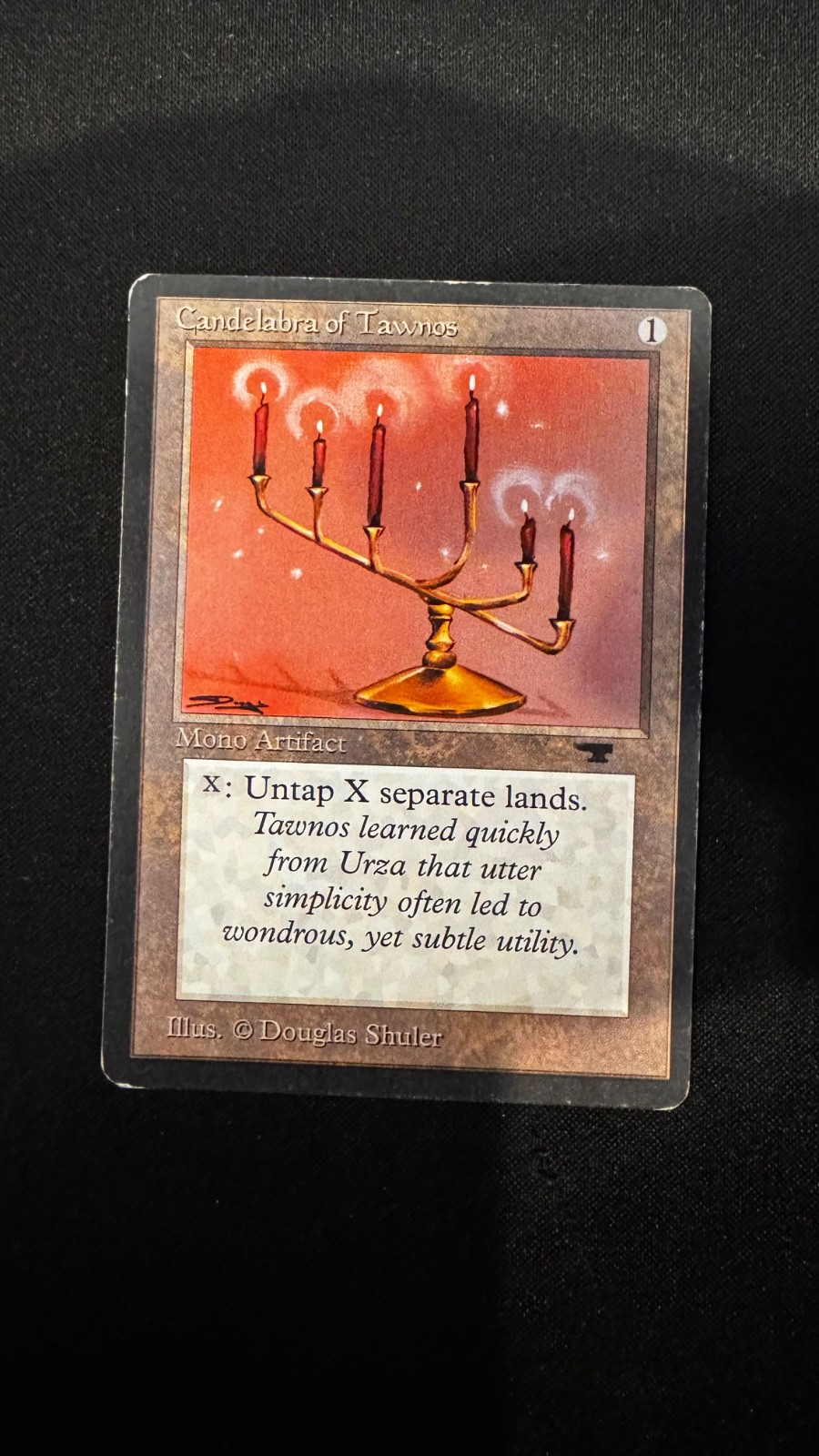 Magic the Gathering: Candelabra of Tawnos, Antiquities, Heavily Played (HP, MTG)