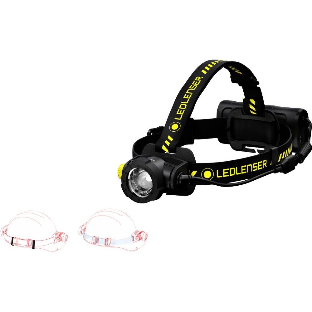 Frontale robuste Ledlenser H15R Work 502196 en aluminium et silicone