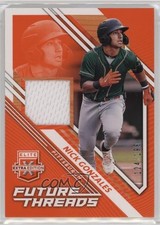 2021 Panini Elite Extra Edition Future Threads Orange 124/199 Nick Gonzales 1cc7