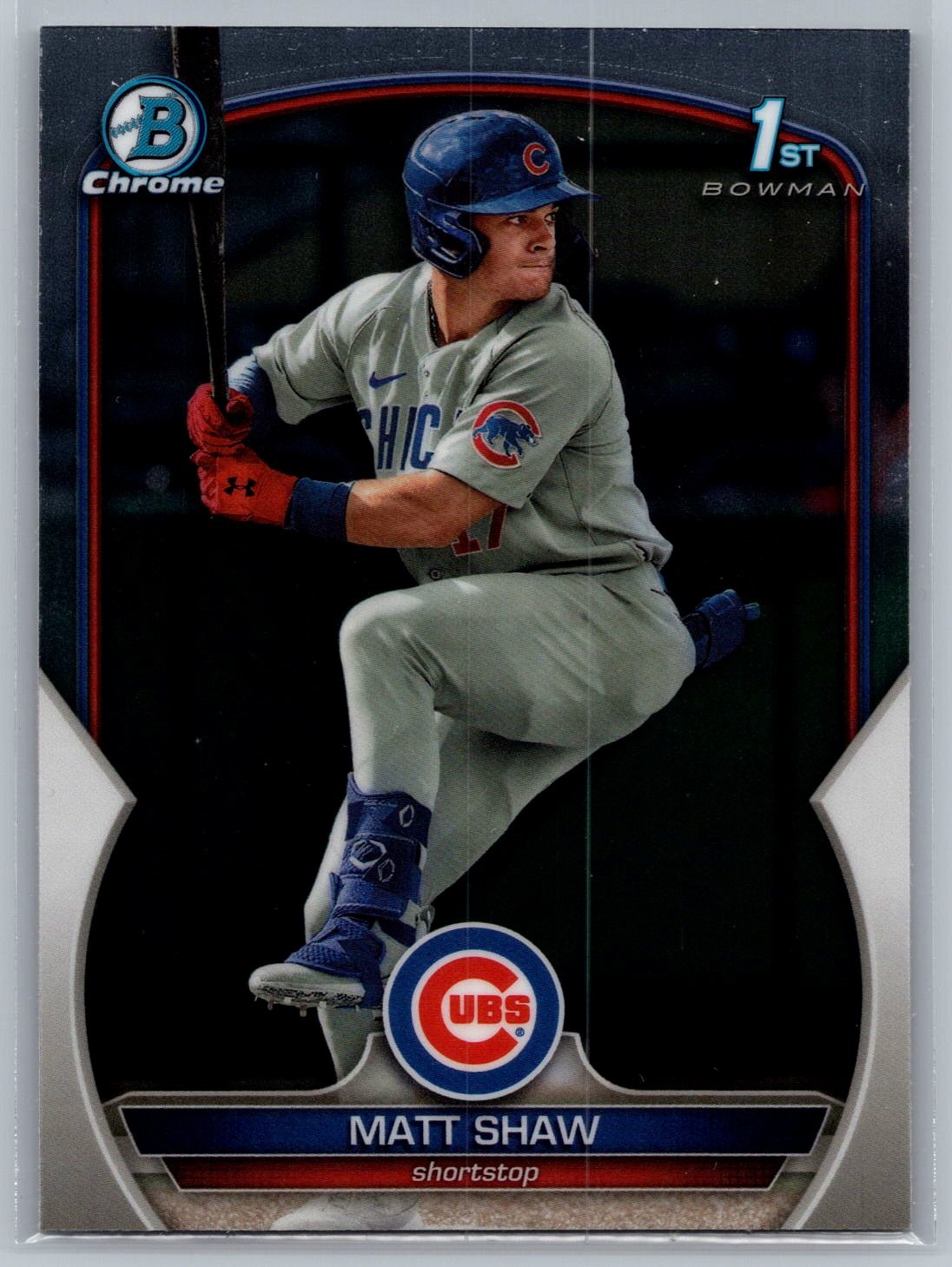 2023 Bowman Draft #BDC-33 MATT SHAW Chrome Prospects Cubs
