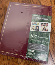 Red Pioneer 100 Fast Stick Pages Photo Album New Sealed Vintage 1996 Binder