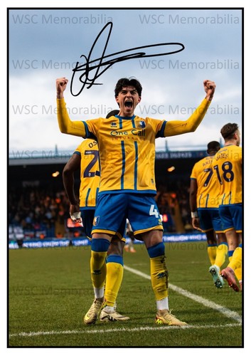 12190. Oliver Irow Signed Pictures (A4 Prints) Mansfield Town Tottenham Hotspur