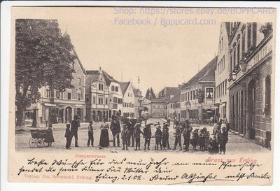 BAYERN , GRUSS AUS ERDING , HAAGERSTRASSE , 1902  Q