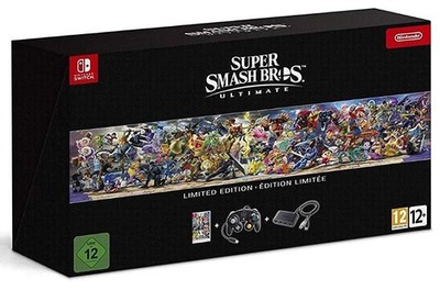 Super Smash Bros Ultimate Limited Edition Switch OVP nur inkl Controller-Adapter