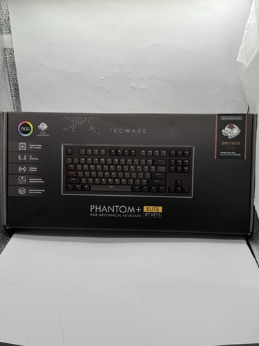 TECWARE Phantom+ Elite 87 Key RBG Mechanical Gaming Keyboard LED Backlit - Picture 14 of 24