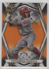 2022 Bowman Chrome Invicta Orange Refractor 17/25 Yhoswar Garcia #BI-18 nd3