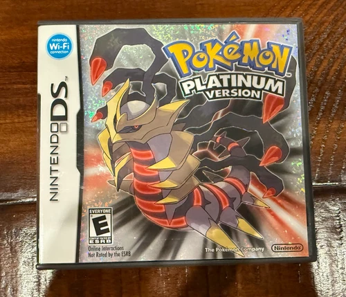 Pokemon Platinum - Nintendo DS Tested With Pre-Order bonus Giratina Figure