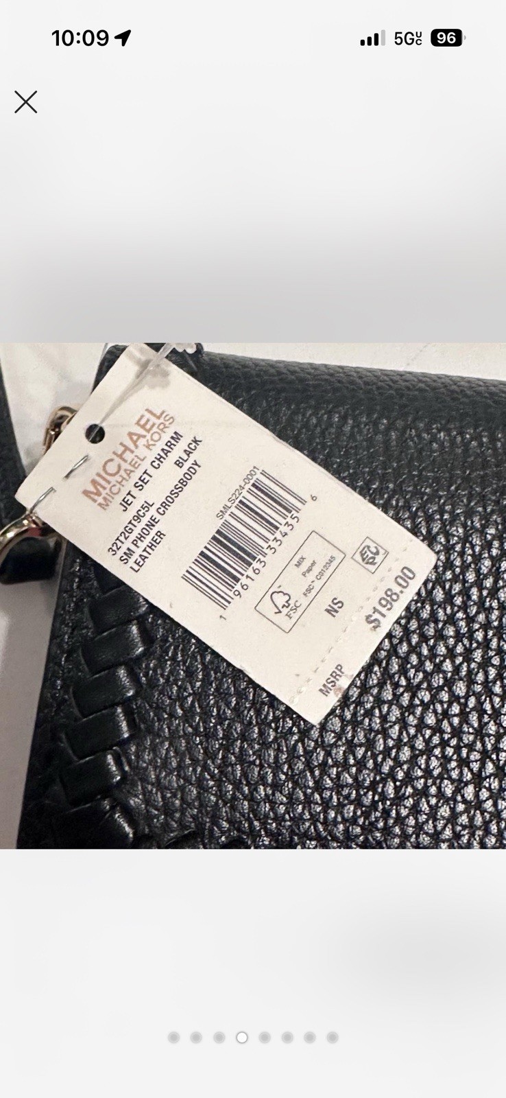 Michael Kors Crossbody Black Back Brand New With Tags Missing Snap  thumbnail 4