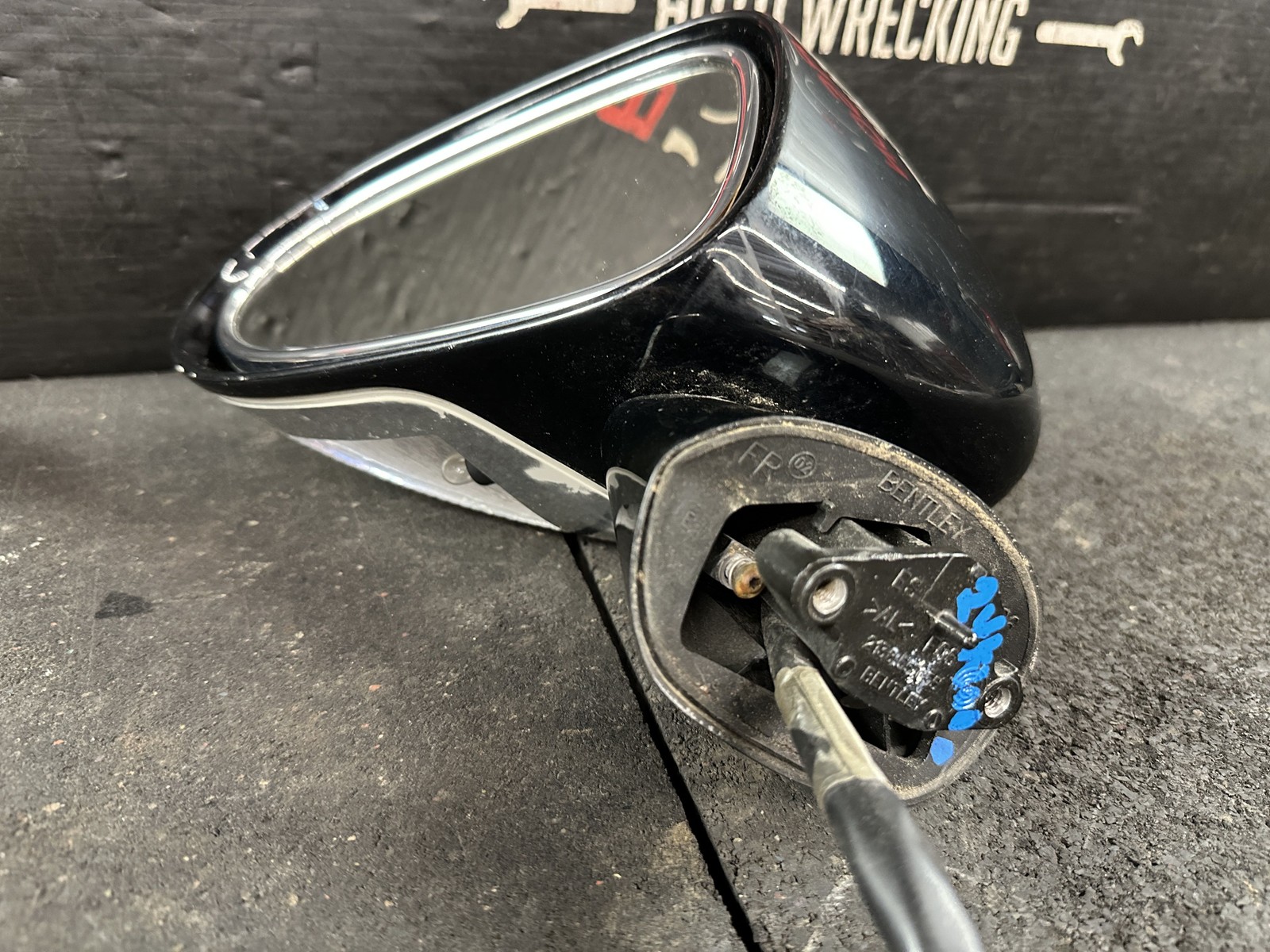 03-09 BENTLEY CONTINENTAL POWER DRIVER LH SIDE VIEW DOOR MIRROR BLACK 213855055