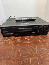 Vintage Emerson VCR4000 4-Head Digital Auto Tracking VCR W/ Remote Control Teste
