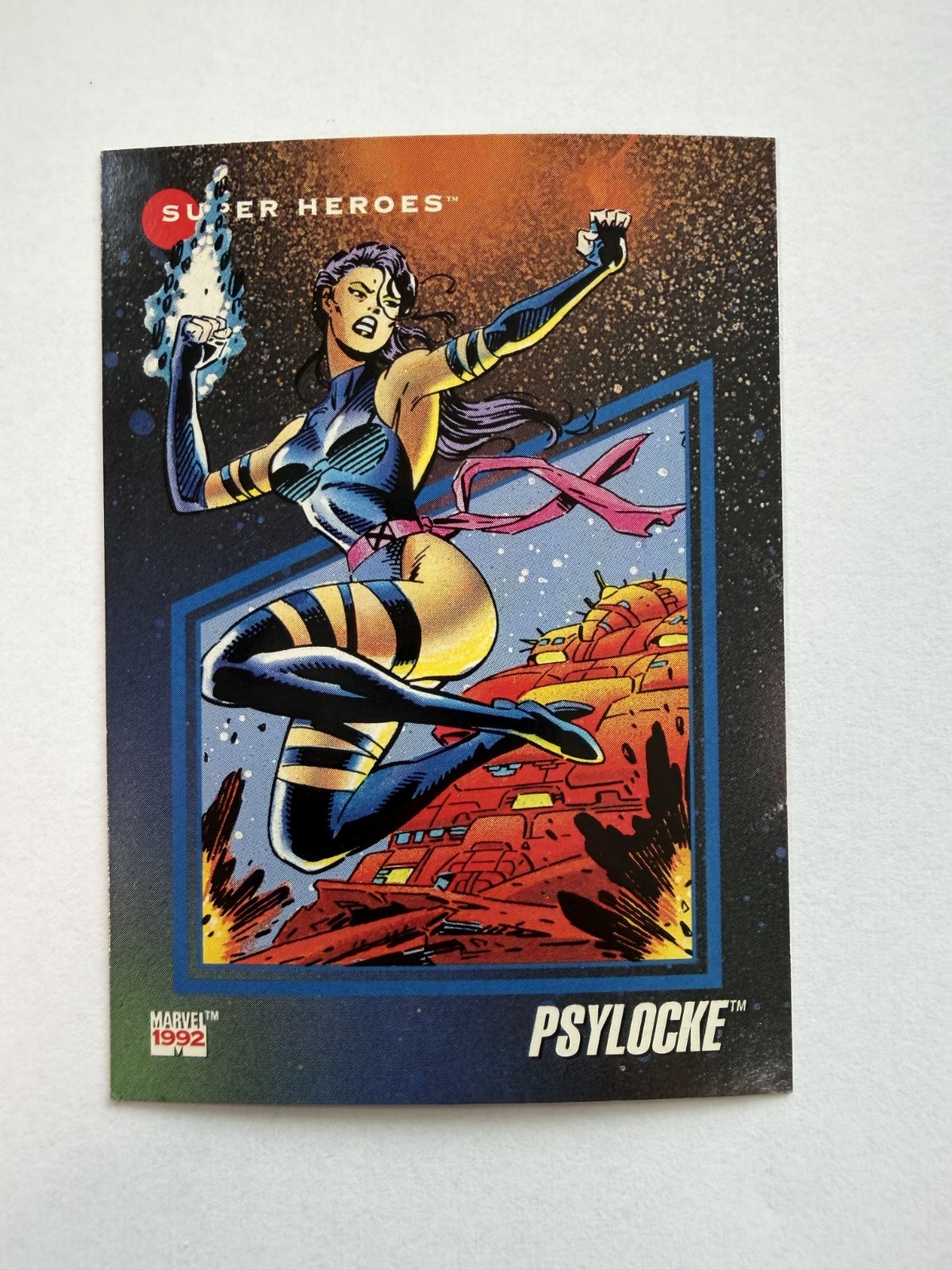 Psylocke #51 Marvel 1992 Universe trading card — raw and PSA graded price guide