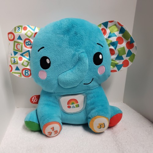 Fisher-Price Lights and Learning Blue Elephant Battery-Operated Toy