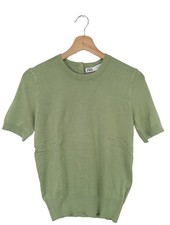 ZARA Kurzarmpullover Damen Pullover Gr. DE 38 khaki Casual-Look