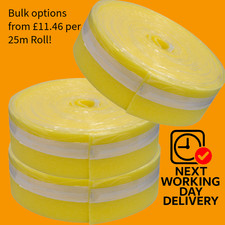 UNDERFLOOR HEATING EDGE / PERIMETER INSULATION W/SKIRT (25M ROLLS - 150mm x 8mm)