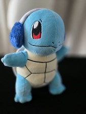 Pokemon Plush Winter Squirtle 8  By Jazwares Stuffed Animal Nintendo  Ear Muffs