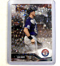 2021 Bowman Platinum #75- SAM HUFF Ice Parallel SP Rookie RC Card.. rookie card picture