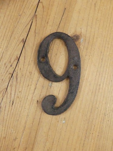 Cast Iron House Numbers Street Address Cursive Rustic Pick #'s from 0-9 # Metal - Picture 23 of 23