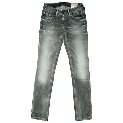 Pepe Jeans Ariel Slim Fit Leg Skinny stretch Hose Low 34 S W26 L32 acid grau NEU