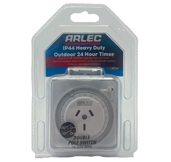 Arlec IP44 Outdoor 24hr Timer