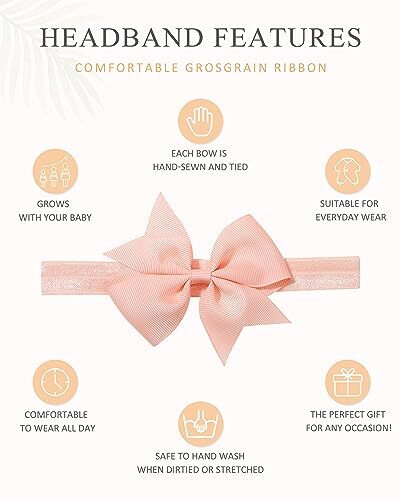 40pcs Baby Girls Hair Bows Headbands Grosgrain Ribbon Hair 1-Multi-colored - Picture 2 of 6