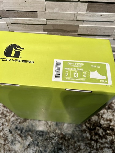 GATOR WADERS Men's Greenleaf Camp Boots Tide New With Box. Size 13US. - Picture 2 of 4