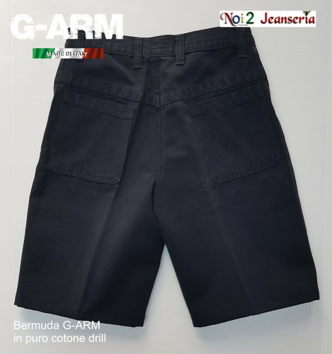 BERMUDA IN COTONE DRILL G-ARM Mod. CARRETTIERA COLORE BLU MISURA 50 - Imagen 3 de 3
