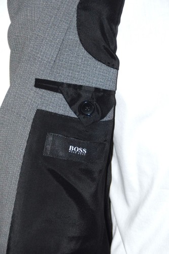 HUGO BOSS Suit, Mod. Huge6/Genius4, Size 94 / US 38L, Slim Fit, Medium Grey - Picture 4 of 13