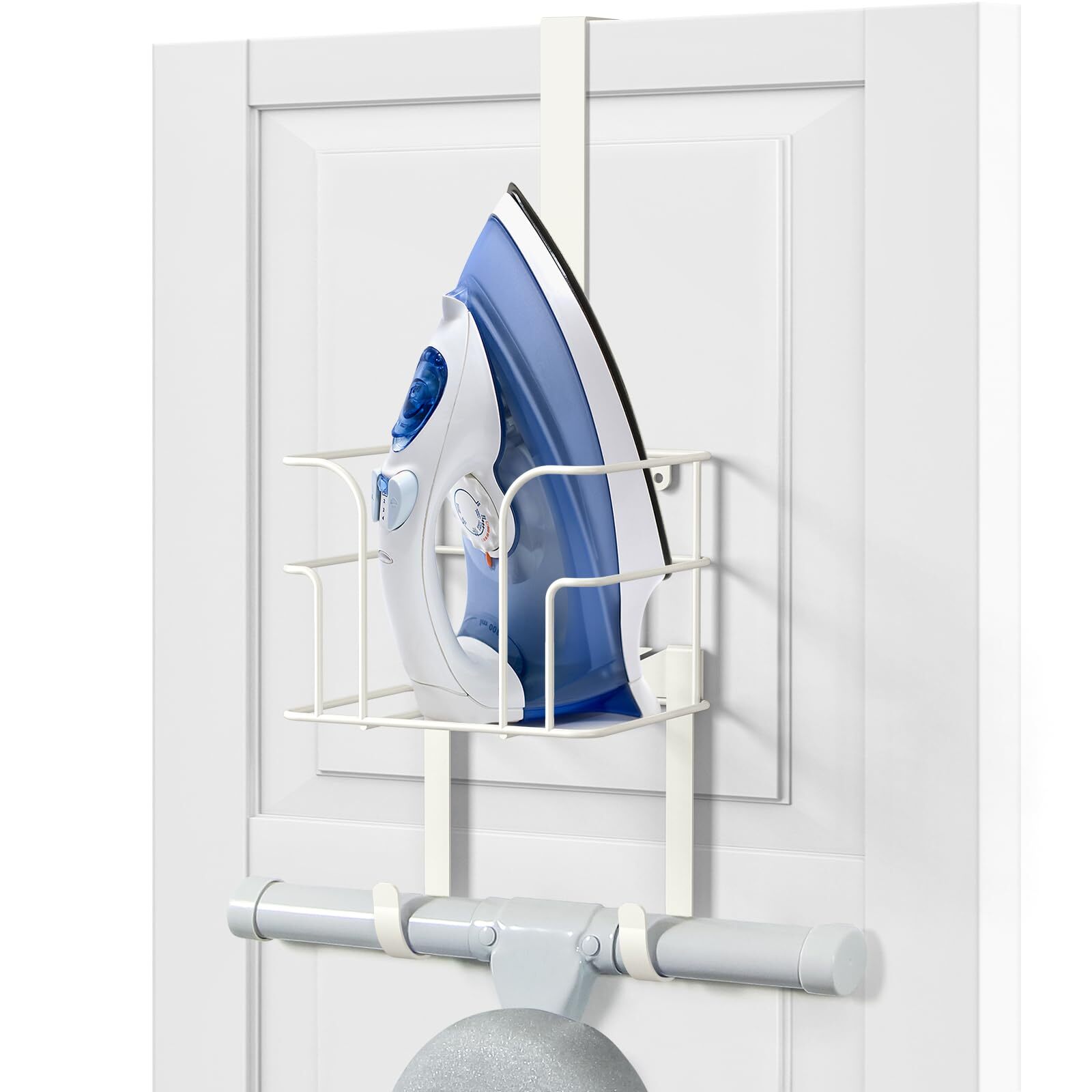 Over The Door/Wall Mount Ironing Board Hanger, Laundry Room Iron and Ironing ...-image