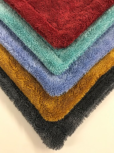 2 x dreifach gedrehtes Trockentuch grün 600 x 400, 1400 g/m² Auto Detailing Aquila369 - Bild 1 von 4