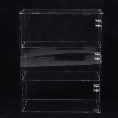 Vitrine De Présentation à 3 étages Transparente Pour Collections - Dimensions 28x12x36 Cm - Neuf