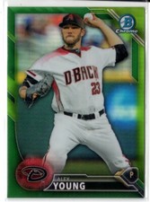 2016 Bowman Chrome Prospects ALEX YOUNG RC GREEN REFRACTOR /99 Diamondbacks