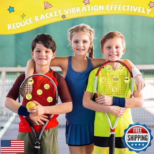 Jexine 30 Pcs Tennis Vibration Dampener Silicone Tennis Racket Dampener Cute - Picture 5 of 5