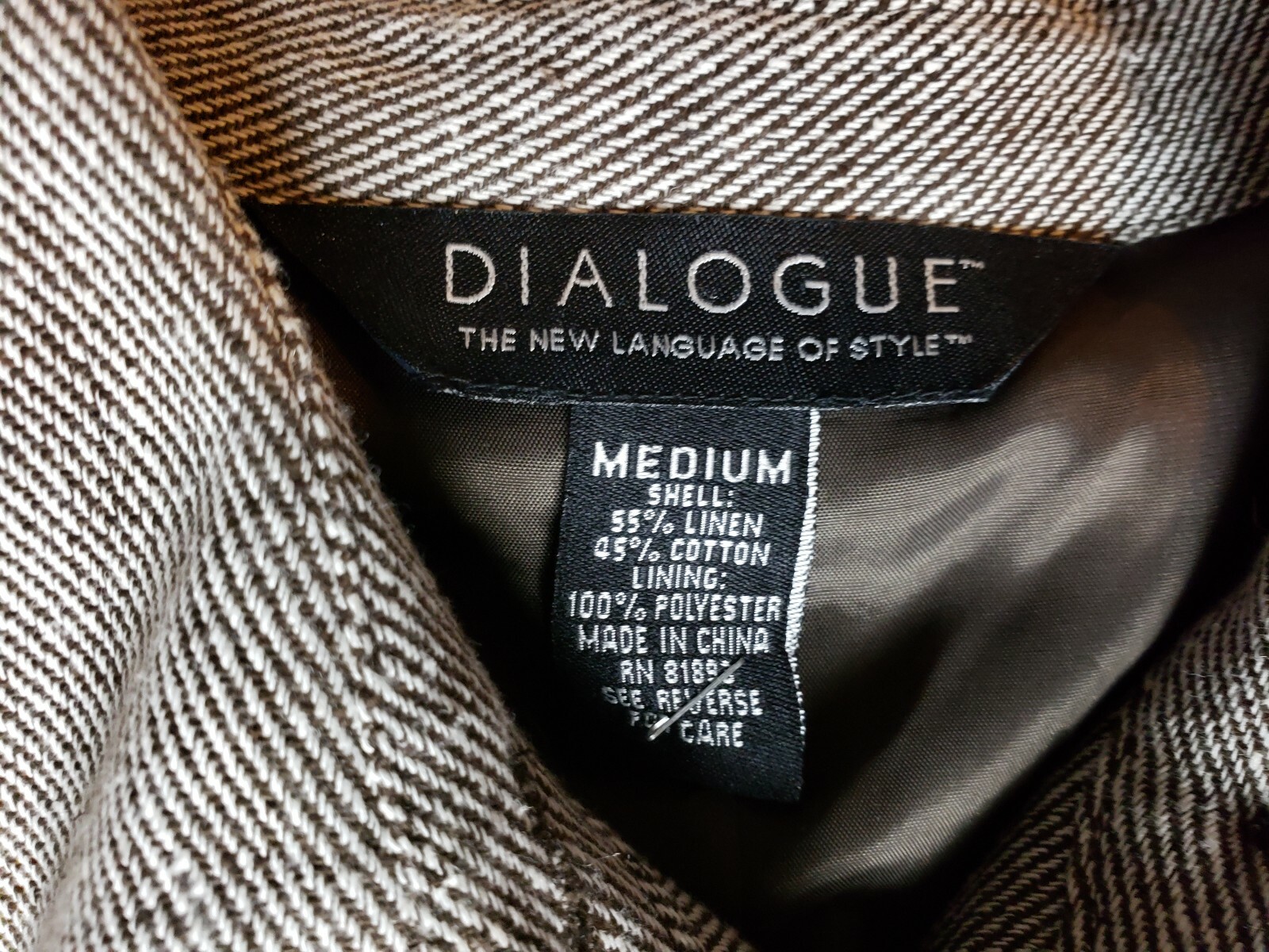 Dialogue Gray Field Jacket women's medium size Li… - image 2