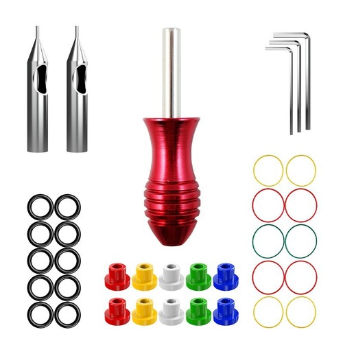 Beginner Tattoo Kit Set Machine Gun Power Supply Needles Cup Grip AU STOCK - Picture 5 of 6
