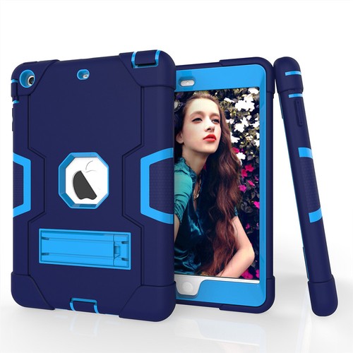 Shockproof Military Heavy Duty Rubber With Hard Stand Case Cover For Apple iPad - Picture 42 of 84